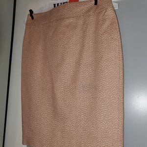 Loft- Tan business casual skirt